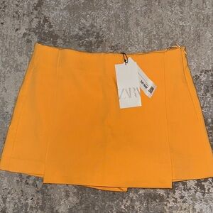 Zara Mustard Yellow Skort